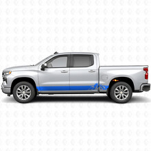 Layered Peaks Door & Rocker Panel Vinyl Stripes for Chevrolet Silverado 1500 T1XX 2019-2026_5