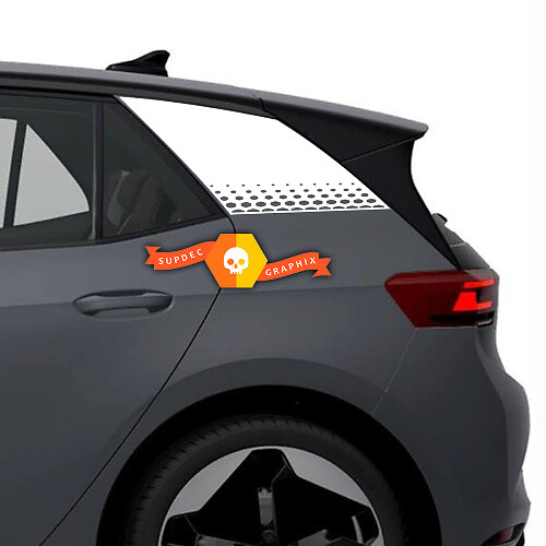 Blackout with Perforated Bedside Vinyl Decal Kit for Volkswagen ID.3