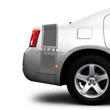 Custom Text 370 Stripes Bedside Trunk Vinyl Decal Sticker for Dodge Charger 2009-2015_3