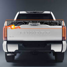 Hood Bedside Tailgate Topographic Map TRD 4X4 Off Road Decals for Toyota Tundra XK70 2021 - up Sticker Graphics
 2