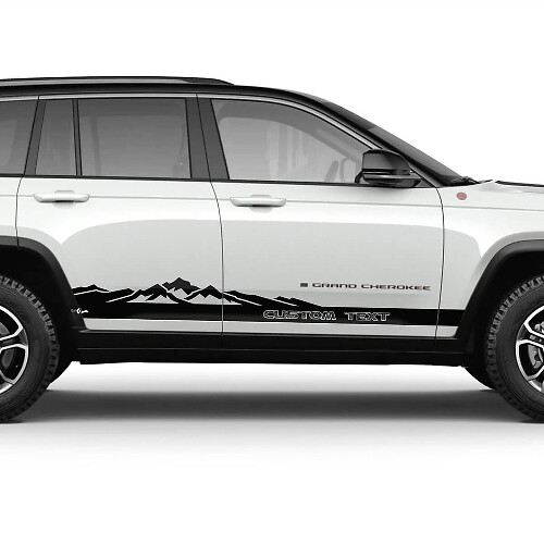 Custom Mountain Side Stripes Vinyl Decal Kit for Jeep Grand Cherokee
