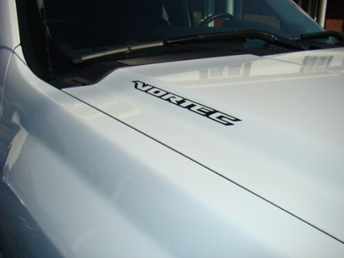 2 VORTEC Hood Decal Stickers for Chevy Silverado GMC Sierra Avalanche