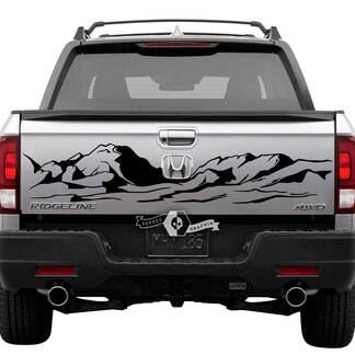 Rear Honda Ridgeline Mountains Vinyl Tailgate Decal Sticker Graphics
