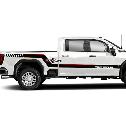 Sierra Curved Side Stripes Vinyl Decal Kit for GMC Sierra 2500HD 2022