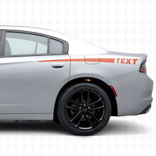 Personal Text with Stripes Side Vinyl Decal Sticker for Dodge Charger 2015-2026_4