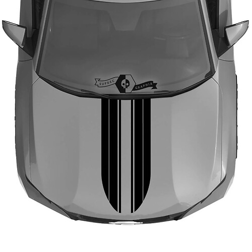 Hood Vinyl Stickers Decal Graphic fit to Hyundai Santa Cruz
