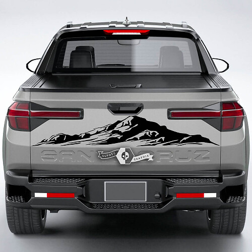 Mountain Rear Tailgate Vinyl Decal for Hyundai Santa Cruz