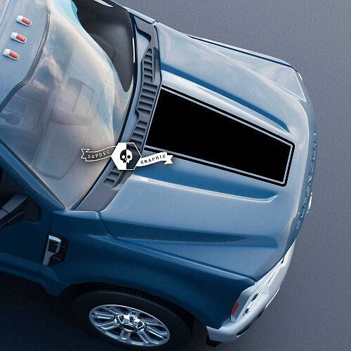 Hood Upper Logo Trim Decals for Musclecar Super Duty 13466