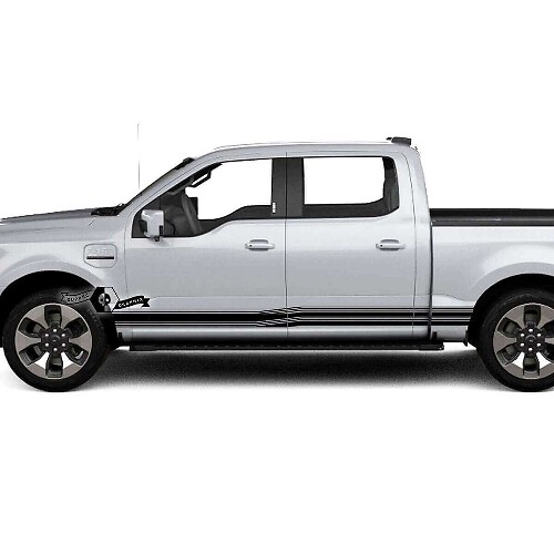 Accent Side Stripes Vinyl Decals Pair for Musclecar truck Lightning