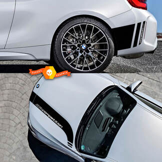 Full kit BMW M2 Competition F87 M Performance Stripes vinyl decal sticker
