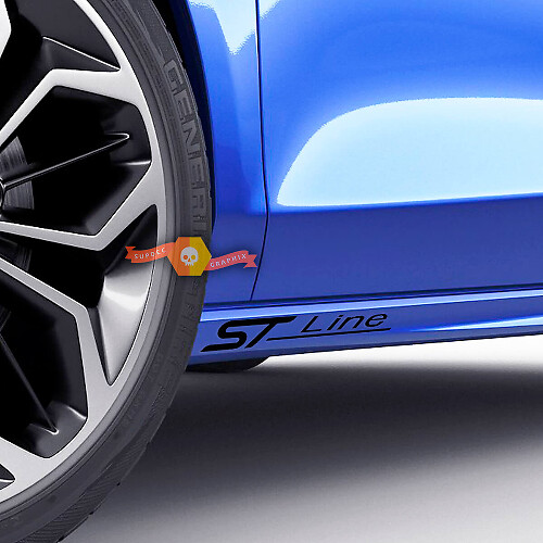 ST Line Side Vinyl Decal for Musclecar Focus Fiesta