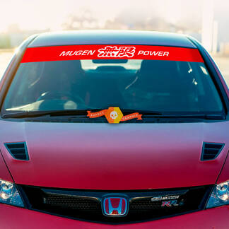 Honda Mugen Power Motorsports Windshield Banner Vinyl Decal Sticker Any Colors Combination
