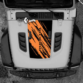 Hood Jeep RUBICON Wrangler JL Vinyl Mud Splash 2018 + Up Banner  Decal Sticker Graphics
