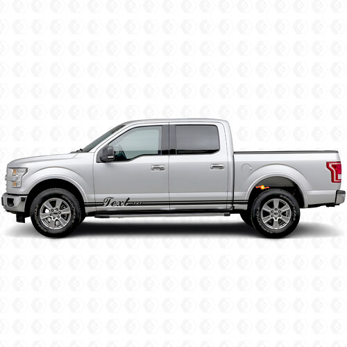 Custom Dual Stripes Rocker Panel Vinyl Decal Sticker for Musclecar truck
