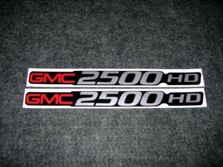 2 Gmc 2500 Hd Decals Gmc 2500 Heavy Duty Sierra Yukon Size Badge Decals Stickers