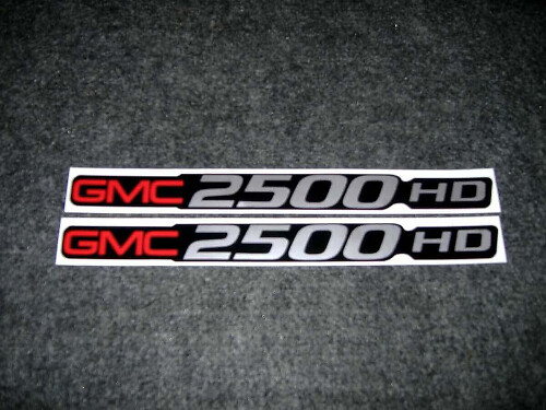 GMC 2500 HD Badge Vinyl Decals Set for GMC Sierra 