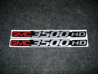 2 Gmc 3500 Hd Decals Gmc C3500 Heavy Duty Sierra Yukon Size Badge Decals Stickers Decals Stickers