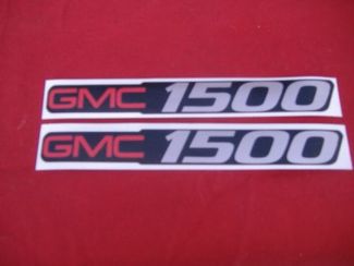 2 GMC 1500 DECALS GMC 1500 SIZE BADGE DECALS STICKERS