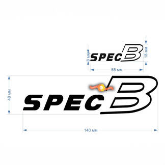 Subaru specB Windshield Body Vinyl Sticker Decal Graphic
 1