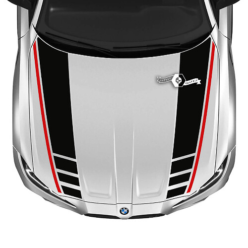 2021+ BMW M4 M3 G80 G82 G83 M Performance Hood M Logo Vinyl Decal Sticker 2 Colors
