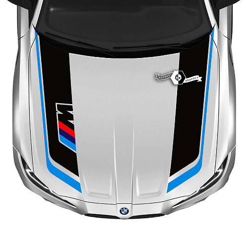 M-Style Hood Stripe Vinyl Decal Kit for 2021+ BMW M3 M4 G80 G82 G83