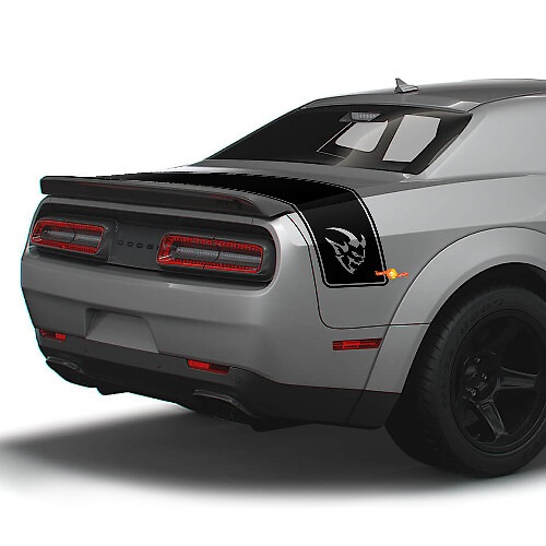 Demon Style Rear Trunk Stripe Vinyl Decals for Dodge Challenger