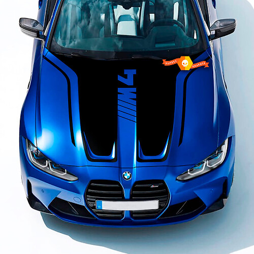 Hood for 2021+ BMW M4 G82 G83 M3 G80 M Performance M vinyl Decal Sticker
