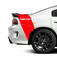 Custom Text Rear Tailband Stripe Vinyl Decals for Dodge Charger_2