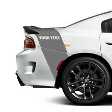 Custom Text Rear Tailband Stripe Vinyl Decals for Dodge Charger_3