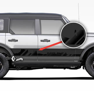 Pair of Rocker Panel Side Monument Valley Badlands Decals Stickers for Ford Bronco

