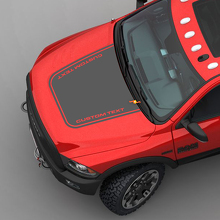 Hood Vertical Stripe Graphic Vinyl Sticker Decal for Dodge Ram 2500 Power Wagon 2