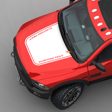 Hood Vertical Stripe Graphic Vinyl Sticker Decal for Dodge Ram 2500 Power Wagon 3