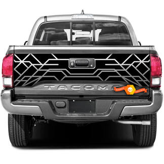 Tacoma Tailgate TRD Geometric Lines Vinyl Stickers Decal
