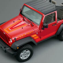 Vintage Stripes Hood & Side Vinyl Decals Kit for Jeep Renegade CJ5 CJ7 _3