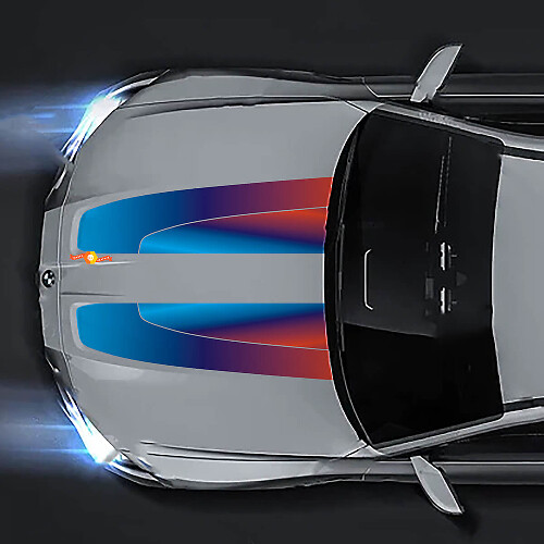 2021+ BMW M4 M3 G80 G82 G83 Bonnet M Colour Style vinyl decal sticker
