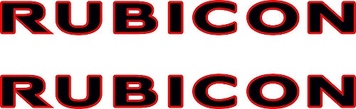 2 JEEP Rubicon Wrangler CJ TJ YJ JK XJ Vinyl Sticker Decal