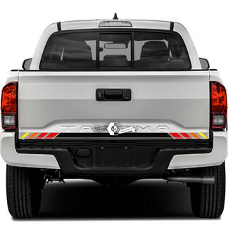 Toyota Tacoma SR5 Tailgate Stripe Old School SunSet Colors Vinyl Decals Graphic Sticker
