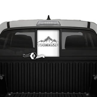 Toyota Tacoma SR5  Pick-up Truck Rear Window Mountains Shadow Vinyl Decals Graphic Sticker
