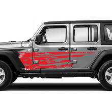 Distressed US Flag Splash Doors Side Vinyl Sticker Decal for Jeep Wrangler Unlimited JK 3