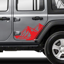 2x Jeep Wrangler Unlimited Doors Fender Mountains Side Stripe 4 Colors Vinyl Sticker Decal
 3