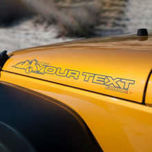 Travel Style Hood Vinyl Decal for Jeep Rubicon Wrangler Sahara_2
