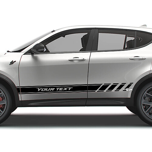 Custom Racing Side Stripes Vinyl Decals Kit for Dodge Hornet