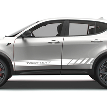 Custom Racing Side Stripes Vinyl Decals Kit for Dodge Hornet_2