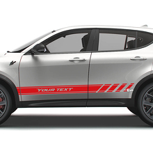 Custom Racing Side Stripes Vinyl Decals Kit for Dodge Hornet_3