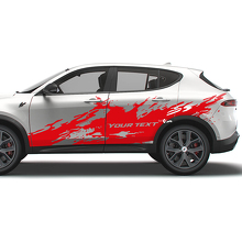 Mud Splash with Custom Text Side Vinyl Decal Kit for Dodge Hornet_2
