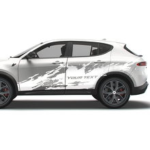 Mud Splash with Custom Text Side Vinyl Decal Kit for Dodge Hornet_3
