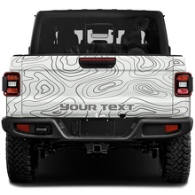 Tailgate Gladiator with Topographic Map Wrap Vinyl Stickers Decals for Jeep Gladiator
 2