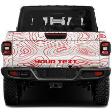 Tailgate Gladiator with Topographic Map Wrap Vinyl Stickers Decals for Jeep Gladiator
 3