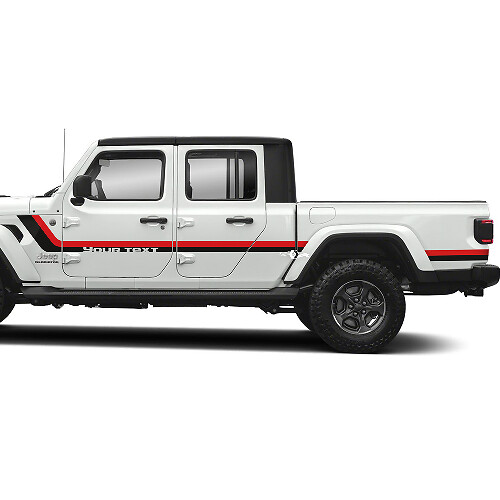 Jeep Gladiator Rubicon Retro Vintage 4x4 Off-Road Racing Stripe Kit Sport Off Road 2 Colors
