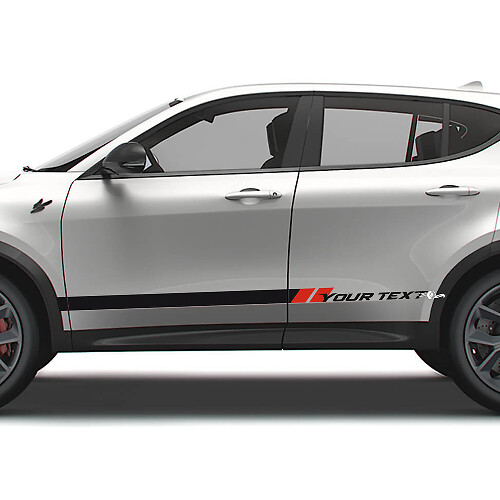 Custom Racing Side Stripes Vinyl Decal Kit for Dodge Hornet